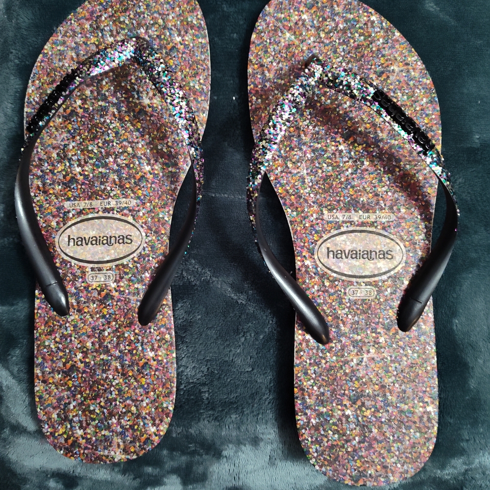 Havaianas Women's Sparkle Slippers - Multicolor